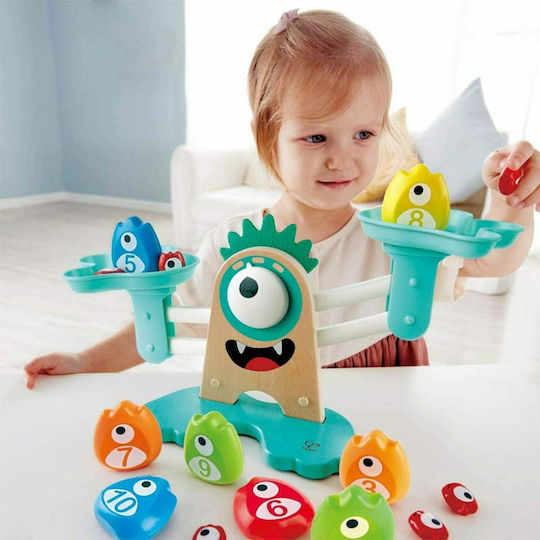 Hape Baby Toy Monster Math Scale made of Wood for 36++ Months