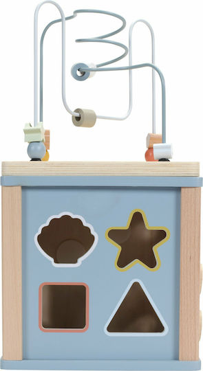 Little Dutch Shape Sorting Toy Activity Cube Ocean made of Wood with Music for 18++ Months