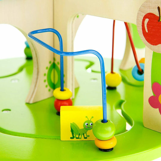 Tooky Toys Βρεφικό Παιχνίδι Περιστρεφόμενο Δέντρο Δραστηριοτήτων από Ξύλο για 24+ Μηνών
