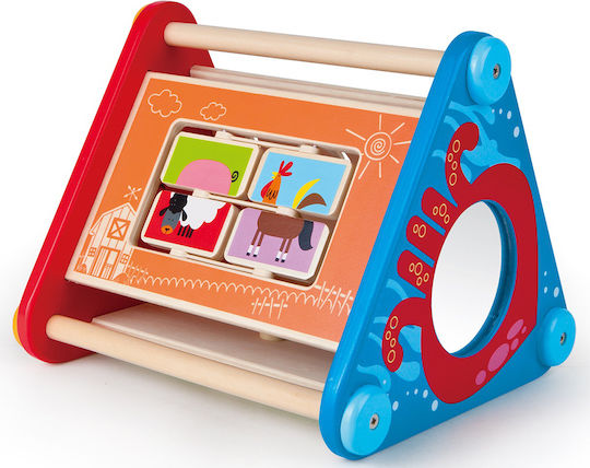 Hape Παιχνίδι Πυραμίδα Take-Along Activity Box από Ξύλο για 10+ Μηνών