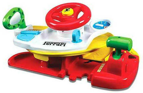 Bburago Steering Wheel Ferrari Dash'n Drive 2 in 1 with Light and Sounds for 12++ Months