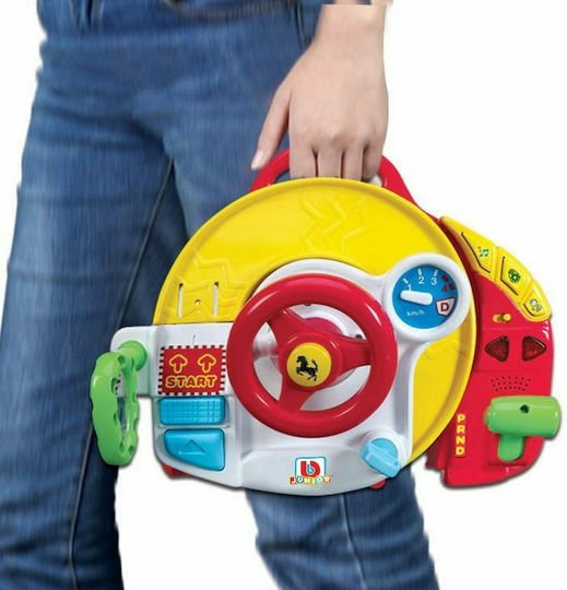 Bburago Steering Wheel Ferrari Dash'n Drive 2 in 1 with Light and Sounds for 12++ Months