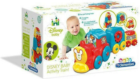 Baby Clementoni Pull-Along Toy Disney Baby Mickey Pull Along for 9++ Months