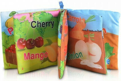 Cangaroo Activity Book Soft Children's Activity Book My Orchard made of Fabric for 12++ Months