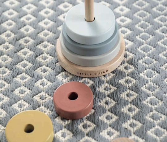 Little Dutch Stacking Toy Stacking Rings Pure & Nature made of Wood for 12++ Months