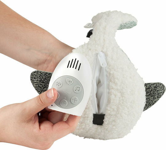 Flow Sleep Toy Moby the Whale made of Fabric with White Noise and Music for 0++ Months