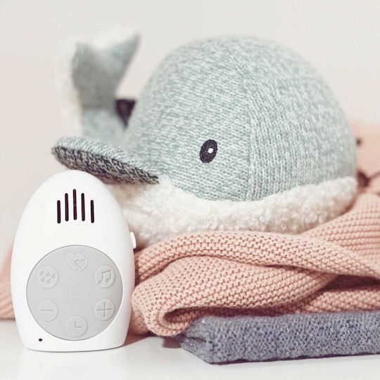 Flow Sleep Toy Moby the Whale made of Fabric with White Noise and Music for 0++ Months