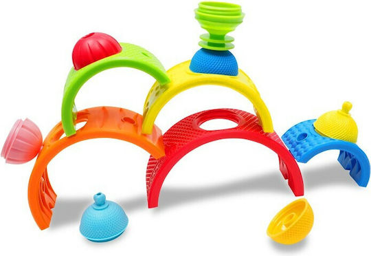 Lalaboom Stacking Toy Rainbow & Beads for 18++ Months