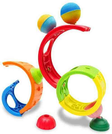 Lalaboom Stacking Toy Rainbow & Beads for 18++ Months