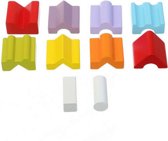 Cubika Stacking Toy Tower With Changing Positions made of Wood for 18++ Months