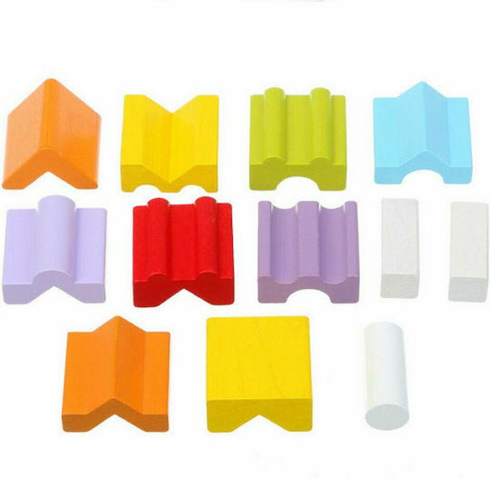 Cubika Stacking Toy Tower With Changing Positions made of Wood for 18++ Months