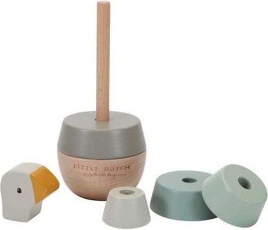 Little Dutch Stacking Toy Stacking Pyramid Little Goose made of Wood for 12++ Months