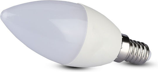 V-TAC VT-226 LED Bulb 5.5W 100mm for Socket E14 and Shape C37 Cool White 470lm