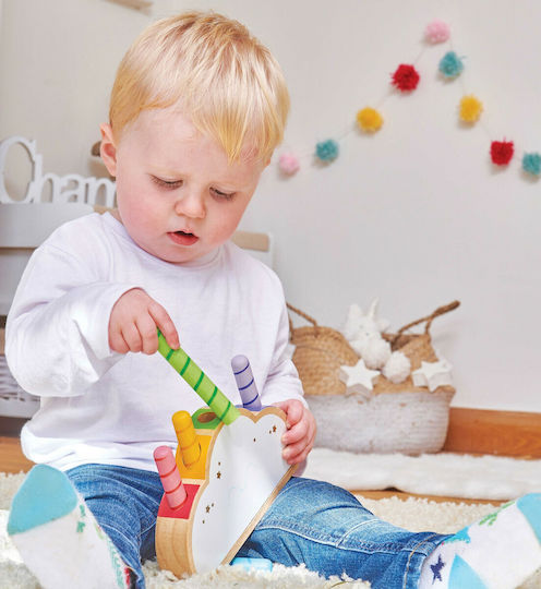 Le Toy Van Stacking Toy Rainbow Cloud made of Wood for 36++ Months