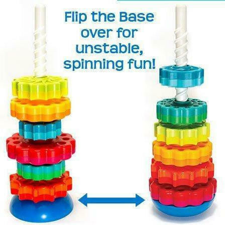 Fat Brain Toys Παιχνίδι Στοίβαξης Spin Again για 12+ Μηνών
