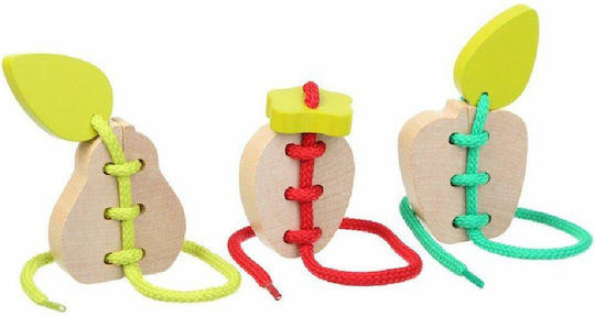 Cubika Παιχνίδι με Κορδόνια Fruits από Ξύλο για 36+ Μηνών