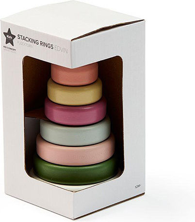 Little Dutch Stacking Toy Sorting Pyramid Edvin made of Wood for 12++ Months