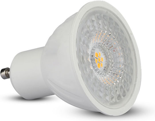 V-TAC VT-247 LED Bulb 6.5W for Socket GU10 and Shape MR16 Warm White 480lm