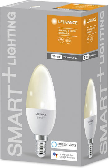 Ledvance Смарт крушка LED 5W за фасунга E14 топло бяло 470лм Димируем