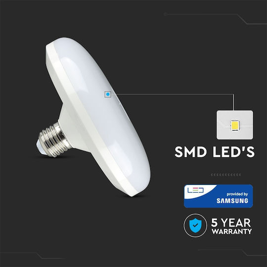 V-TAC VT-216 Λάμπα LED 15W 80mm για Ντουί E27 Φυσικό Λευκό 1200lm