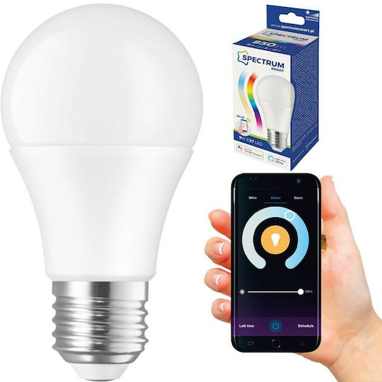 Spectrum Smart LED Bulb 9W for Socket E27 RGBW 930lm Dimmable