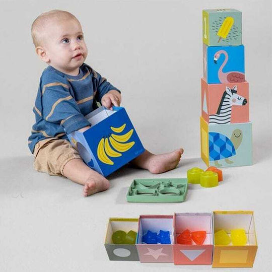 Taf Toys Παιχνίδι Στοίβαξης Savannah Sort & Stack για 12+ Μηνών