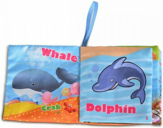 Cangaroo Activity Book Soft Children's Activity Book Ocean's Park JL55 made of Fabric for 12++ Months