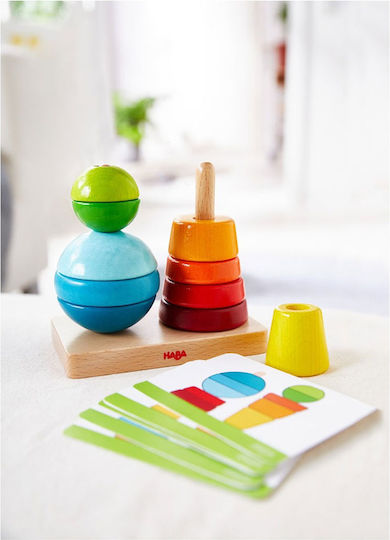 Haba Παιχνίδι Στοίβαξης Pegging Game Fun with Shapes από Ξύλο για 24+ Μηνών