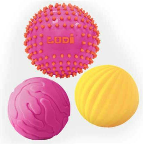 Ludi Sensory Balls 3-Pack for 6+ Months