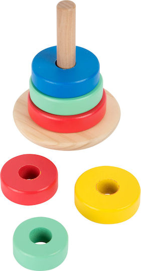 Small Foot Stacking Toy Move It Design Stacking Tower made of Wood for 12++ Months