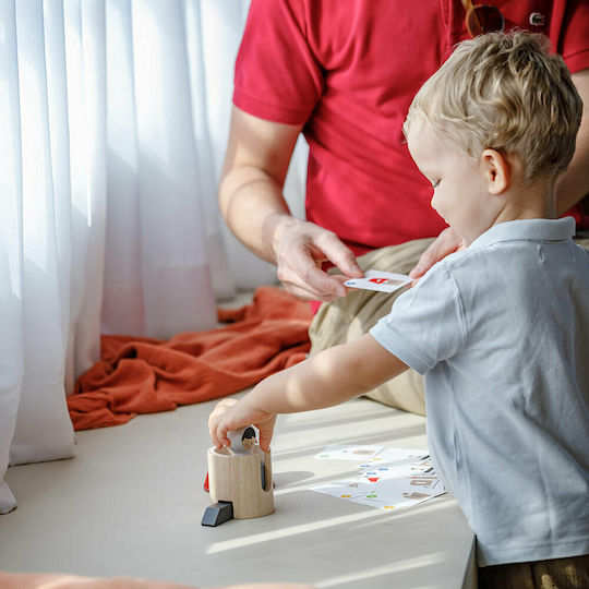 Plan Toys Όχημα Διαστημόπλοιο από Ξύλο για 24+ Μηνών