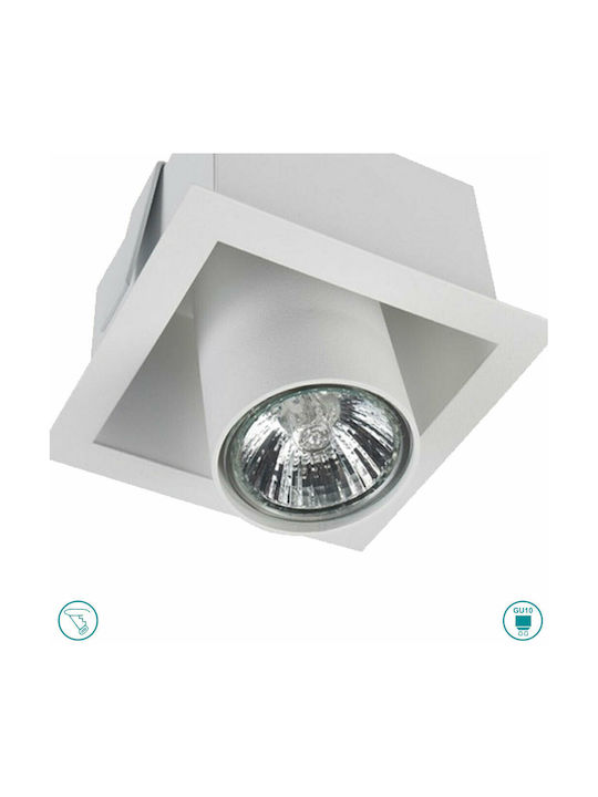 Nowodvorski Eye Mod Round Metallic Recessed Spot with Socket GU10 White 11.2x11.2cm. 1pcs