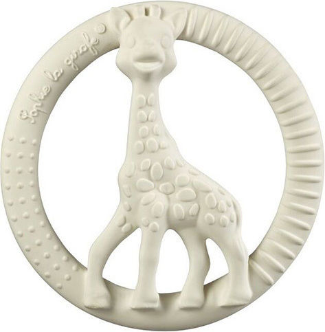 Sophie La Girafe Πανάκι Μωρού με Κλιπ Πιπίλας & Μασητικό Δακτύλιο Μπεζ