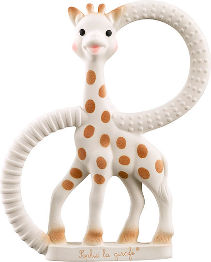 Sophie La Girafe Πανάκι Μωρού με Κλιπ Πιπίλας & Μασητικό Δακτύλιο Μπεζ