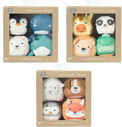 Baby to Love Μπάλα Dooballs Set από Ύφασμα για Νεογέννητα