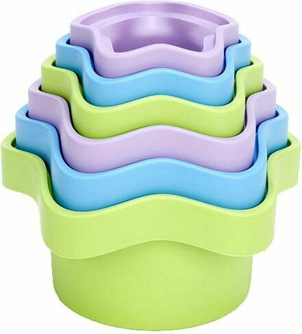 Green Toys Παιχνίδι Στοίβαξης Stacking Cups για 6+ Μηνών