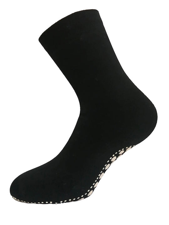 Walk Men's Solid Color Socks Black