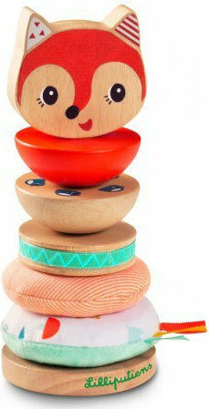 Lilliputiens Stacking Toy Pyramid Alice made of Wood for 12++ Months