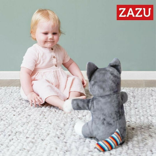 Zazu Sleep Toy Chloe the Kitten with Clappers made of Fabric with Music for 0++ Months