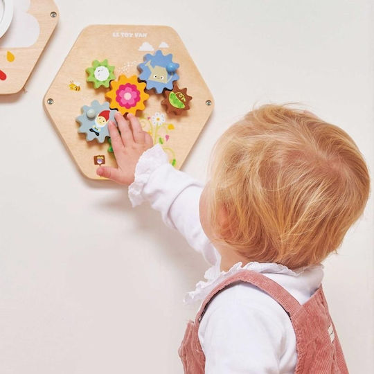 Le Toy Van Jucărie pentru Bebeluși Spinning Spring Garden din Lemn pentru 18++ Luni