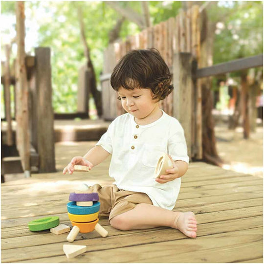 Plan Toys Παιχνίδι Στοίβαξης Πύραυλος από Ξύλο για 18+ Μηνών