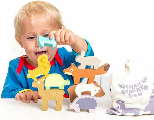 Le Toy Van Stacking Toy Balancing Animals Petilou made of Wood for 12++ Months