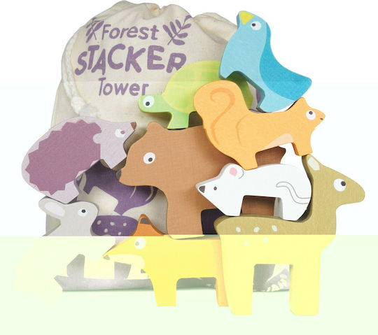 Le Toy Van Stacking Toy Balancing Animals Petilou made of Wood for 12++ Months