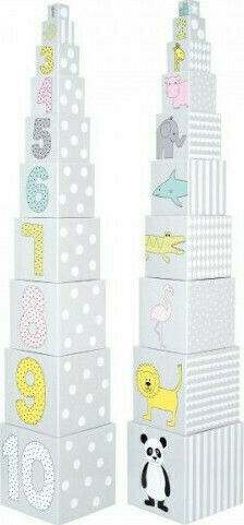 Jabadabado Играчка за подреждане Stacking Cubes 1-10 за 24++ месеца