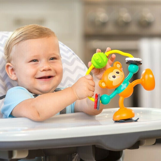 Infantino Animal Rotating Monkey Game Stick & Spin High with Light and Sounds for 10++ Months