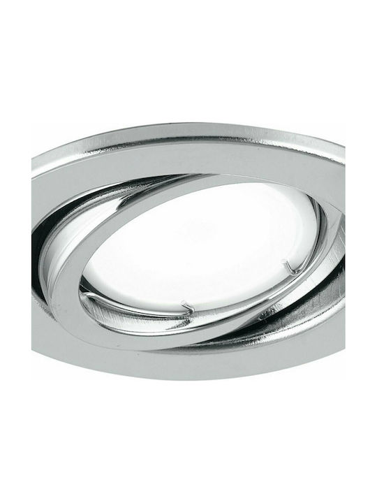 Fan Europe MATRIX-LEDM3 CR Rund Metallisch Einbau Spot mit Fassung GU10 Silber 3Stück