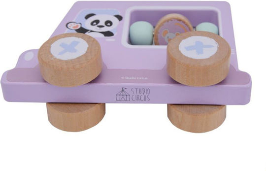 Jumini Vehicle Panda car made of Wood for 12++ Months