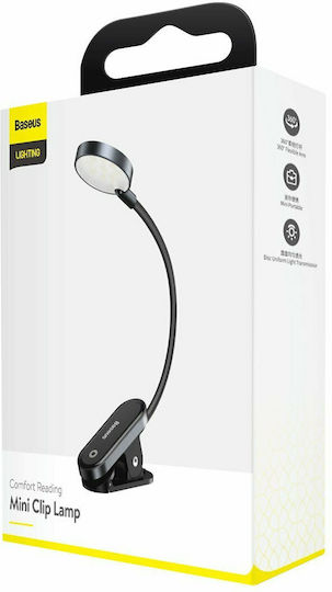 Baseus Book Light LED with Clip Black
