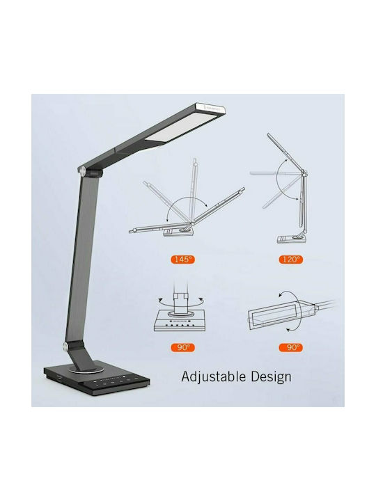 TaoTronics LED Office Lamp Foldable in Gray Color