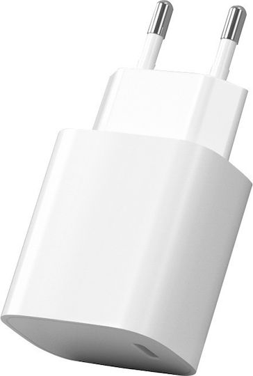 Xipin Φορτιστής Χωρίς Καλώδιο με Θύρα USB-C 25W Quick Charge 3.0 Λευκός (EU-21)